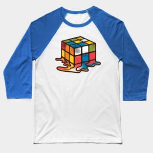 Melted Rubik's Cube Baseball T-Shirt